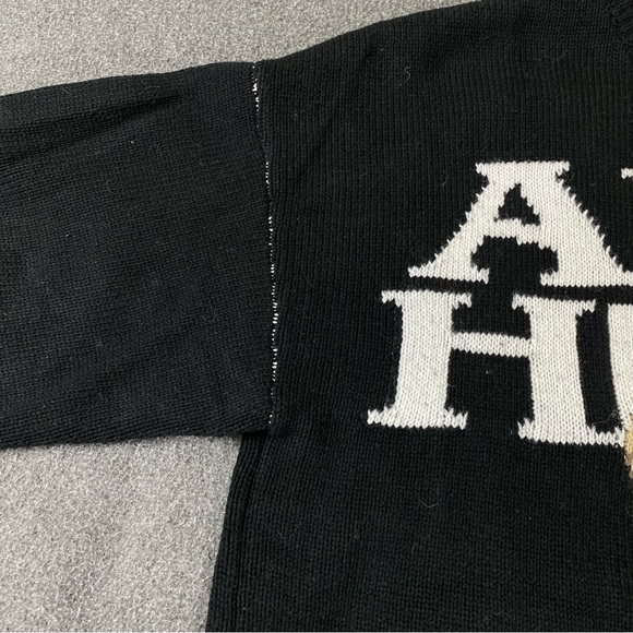 MODITEC-Anti-Hero Bear Distressed Sweater Black Women’s Size 2. - Picture 4 of 13
